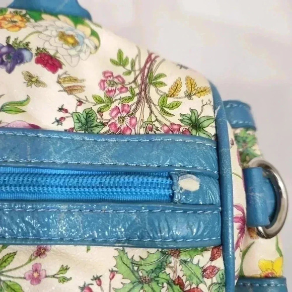 Y2K Floral multi colored Shoulder Bag with long strap. Brand new - Picture 14 of 15